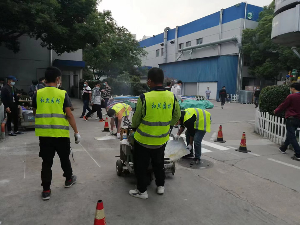 矽品科技廠區(qū)道路標(biāo)識標(biāo)線